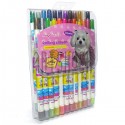 Карандаши восковые цветные, выкручивающиеся, 24 цвета, Rolling Crayon