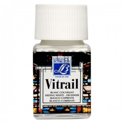 Витражная краска Vitrail, белая, 50 мл, Lefranc Bourgeois