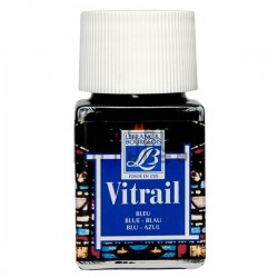 Витражная краска Vitrail, синяя, 50 мл, Lefranc Bourgeois