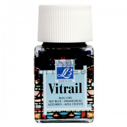 Витражная краска Vitrail, небесно-голубая, 50 мл, Lefranc Bourgeois