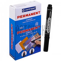 Маркер Permanent толстый, черный, 2.5 мм, Centropen