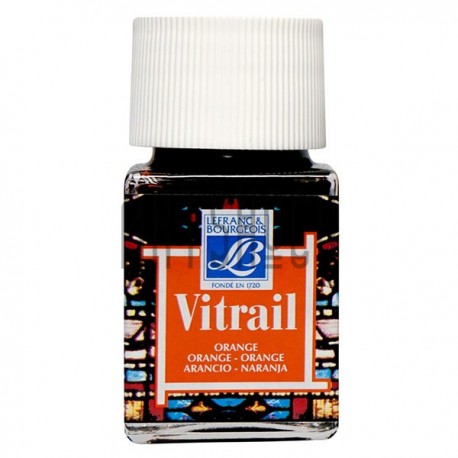 Витражная краска Vitrail, оранжевая, 50 мл, Lefranc Bourgeois
