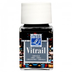 Витражная краска Vitrail, серая, 50 мл, Lefranc Bourgeois