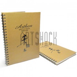 Блокнот - альбом (скетчбук) на спирали для эскизов Arthen SKETCH BOOK, 190 x 265 мм.