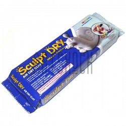 Глина (пластика, масса) для моделирования MUNGYO Sculpt Dry, 500 гр., белая ● MW-500 ● 8804819065418