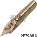Перо ширококонечное скошенное для каллиграфии и орнамента, Leonardt 70 Tape Nib, №½, бронзовое, Manuscript