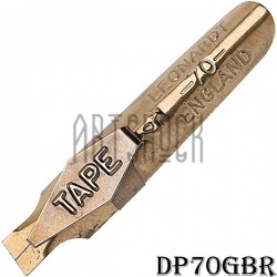Перо ширококонечное скошенное для каллиграфии и орнамента, Leonardt 70 Tape Nib, №4, бронзовое, Manuscript