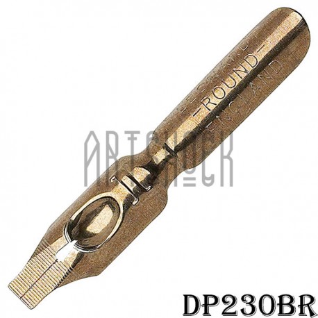 Перо ширококонечное для каллиграфии, Leonardt Round Hand Nib, №1, бронзовое, Manuscript