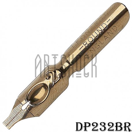 Перо ширококонечное для каллиграфии, Leonardt Round Hand Nib, №2, бронзовое, Manuscript