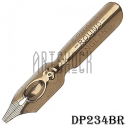 Перо ширококонечное для каллиграфии, Leonardt Round Hand Nib, №3, бронзовое, Manuscript