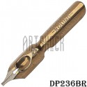 Перо ширококонечное для каллиграфии, Leonardt Round Hand Nib, №4, бронзовое, Manuscript