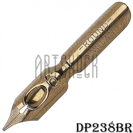 Перо ширококонечное для каллиграфии, Leonardt Round Hand Nib, №6, бронзовое, Manuscript