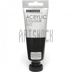 Краска акриловая, Черная перламутровая / Pearlescent Black, 75 мл, Art Ranger