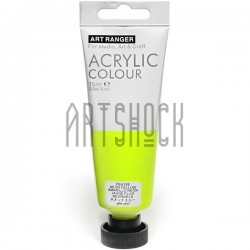 Краска акриловая, Желтая неоновая / Neon Yellow, 75 мл, Art Ranger