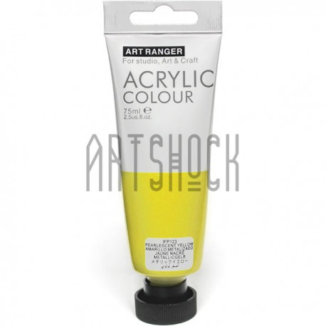 Краска акриловая, Желтая перламутровая / Pearlescent Yellow, 75 мл, Art Ranger