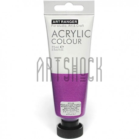 Краска акриловая, Фиолетовая перламутровая / Pearlescent Purple, 75 мл, Art Ranger
