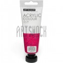 Краска акриловая, Розовая с глиттером / Glitter Pink, 75 мл, Art Ranger