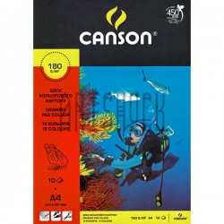 Блок цветного картона, А4, 10 листов, 180 г/м², Canson ● 6666-894 ● 5906485190760