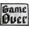 Нашивка - патч для одежды, Game Over, 6.9 x 8.7 см.