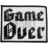 Нашивка - патч для одежды, Game Over, 6.9 x 8.7 см.