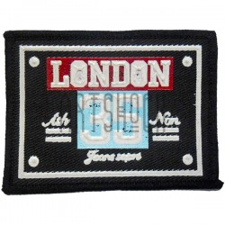 Нашивка - патч для одежды, London 35, 6.2 x 8.2 см.