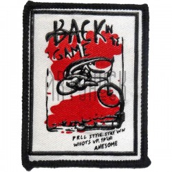 Нашивка - патч для одежды, Back Game, 5.9 x 7.6 см.