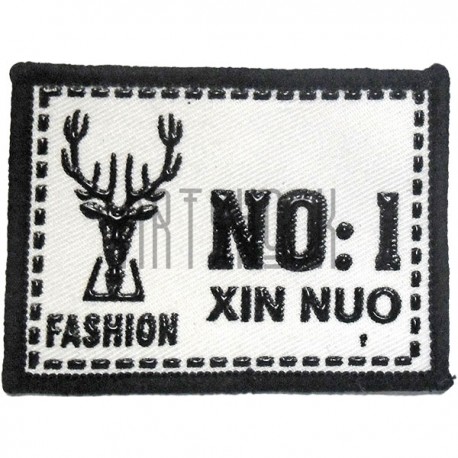 Нашивка - патч для одежды, Fashion NO:1, 5.8 x 7.8 см.