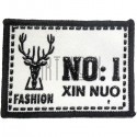 Нашивка - патч для одежды, Fashion NO:1, 5.8 x 7.8 см.