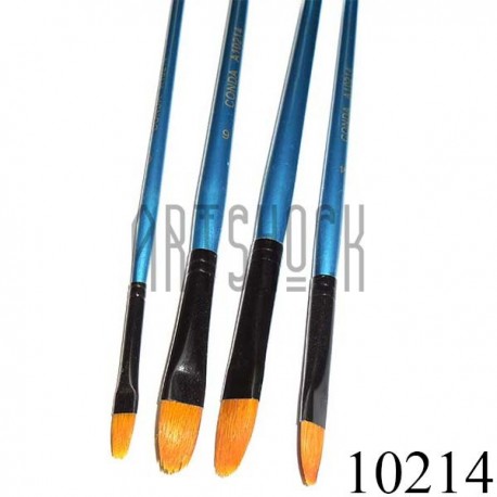 Кисть синтетическая Shine Blue, овальная, "8", CONDA