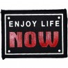 Нашивка - патч для одежды, Enjoy Life Now, 6.6 x 9 см.