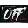 Нашивка - патч для одежды, Off Fashion, 5 x 8 см.