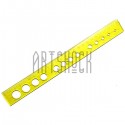 Линейка-трафарет для квиллинга, 25 см, Ø3-15 мм, BODA