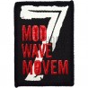 Нашивка - патч для одежды, 7 Mod Wave Movem, 4.6 x 6.6 см.