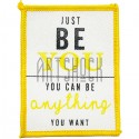 Нашивка - патч для одежды, Just Be You, 6.7 x 8.8 см.
