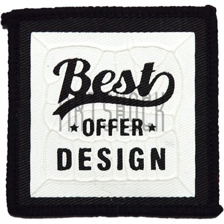 Нашивка - патч для одежды, Best Offer Design, 6.7 x 6.7 см.