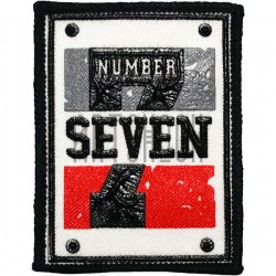 Нашивка - патч для одежды, Number Seven, 6.1 x 8 см.