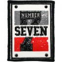 Нашивка - патч для одежды, Number Seven, 6.1 x 8 см.