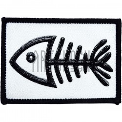 Нашивка - патч для одежды, Fishbone, 5.7 x 8 см.