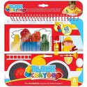Мелки восковые «Пожарная машина», 5 предметов + альбом для рисования, WOOKY