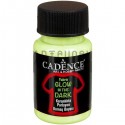 Краска акриловая по ткани Glow In The Dark, Natural Green / Натуральная Зелёная, 50 мл, Cadence