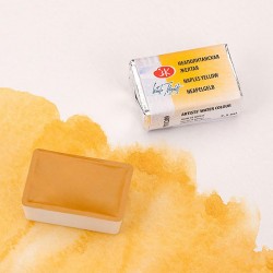 Краска акварельная, неаполитанская желтая, 209, кювета 2.5 мл, Белые Ночи