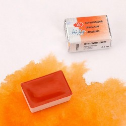 Краска акварельная, лак оранжевый, 320, кювета 2.5 мл, Белые Ночи