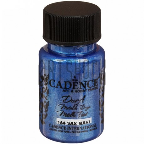 Краска акриловая «металлик» Dora, Royal Blue / Королевский Синий, 50 мл, Cadence