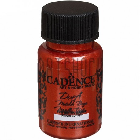 Краска акриловая «металлик» Dora, Antique Copper / Античная Медь, 50 мл, Cadence