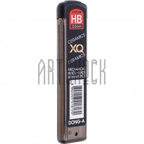 Стержни (грифели) XQ для механического карандаша Ø0.5 мм., HB, DONG-A