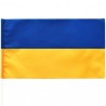 Флаг Украины, 12 x 21 см., флажная сетка, 190 г/м²
