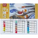Набор минеральных красок для китайской живописи, 18 цв. x 12 мл., MBGI-WAP