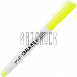 Маркер меловой Multi Chalk Pen, желтый, Mungyo