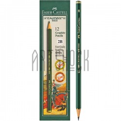 Карандаш чернографитный для графики, 2B, Faber-Castell