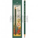 Карандаш чернографитный для графики, 2B, Faber-Castell